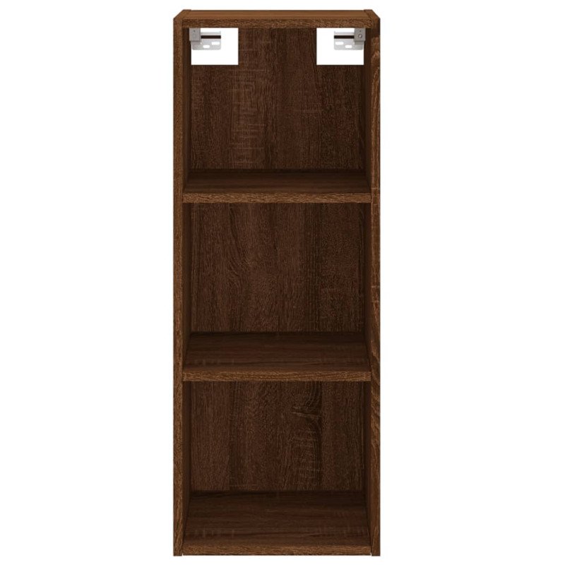 vidaXL Vysoká skrinka hnedý dub 34,5x32,5x180 cm spracované drevo
