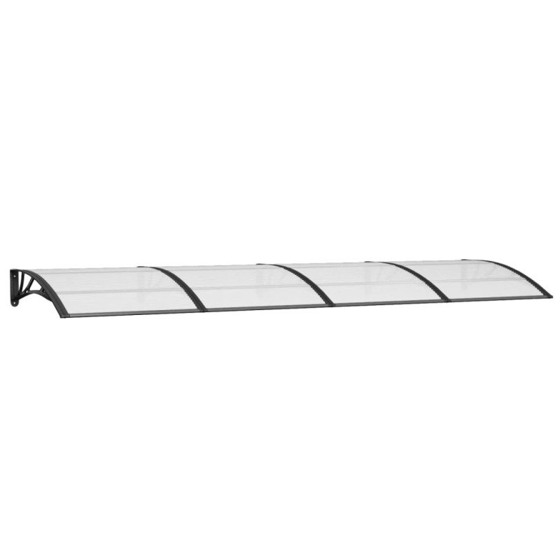 vidaXL Vchodová strieška čierna 350x100 cm polykarbonát