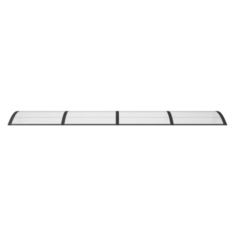 vidaXL Vchodová strieška čierna 350x100 cm polykarbonát