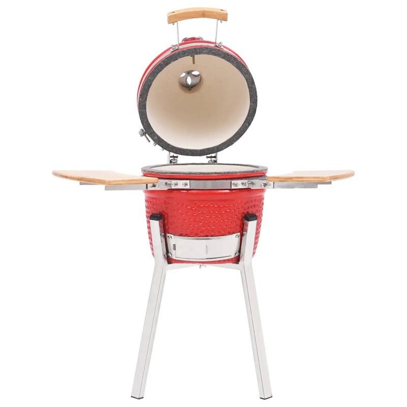 vidaXL Kamado gril s udiarňou keramika 76 cm
