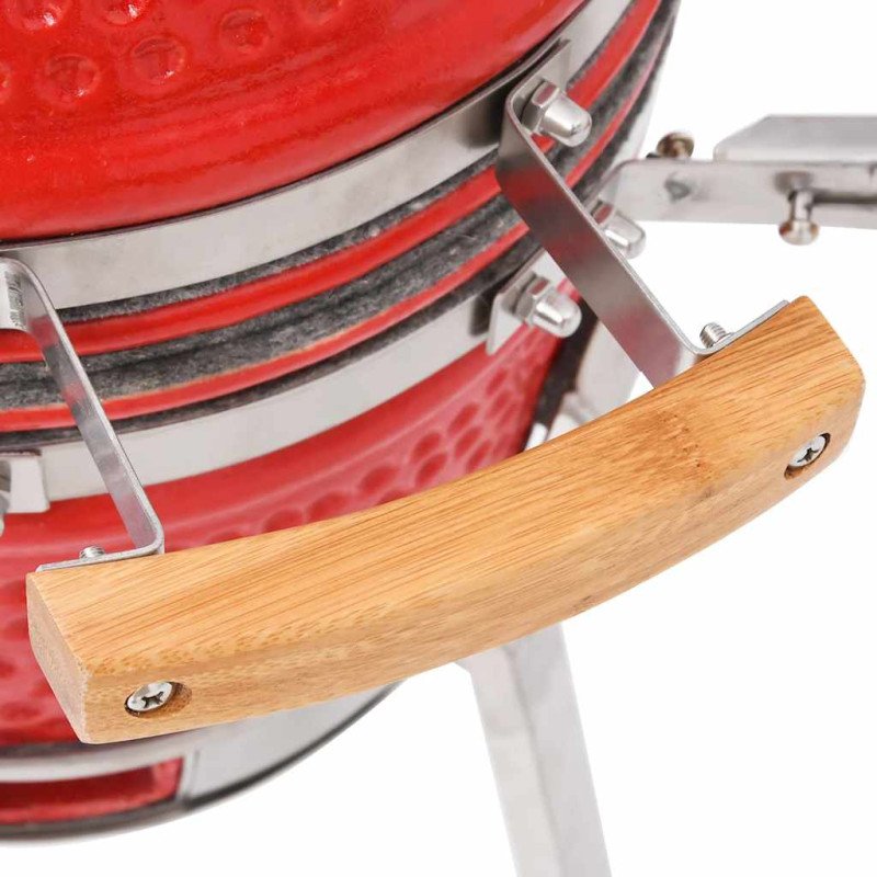 vidaXL Kamado gril s udiarňou keramika 76 cm