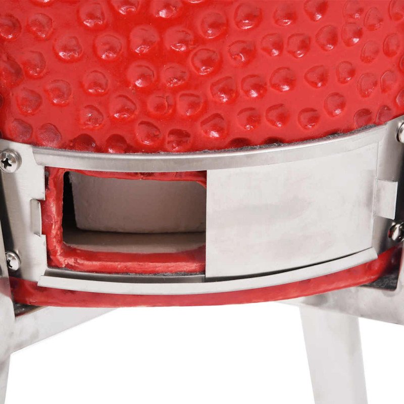 vidaXL Kamado gril s udiarňou keramika 76 cm