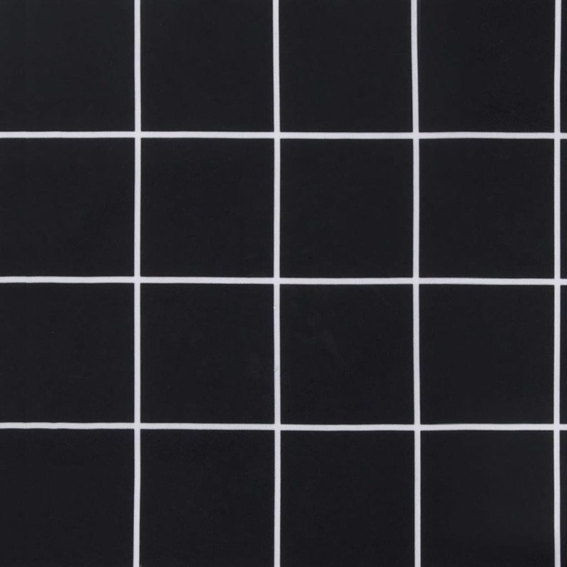 vidaXL Podložka na záhradnú lavičku čierne kocky 120x50x7 cm látka