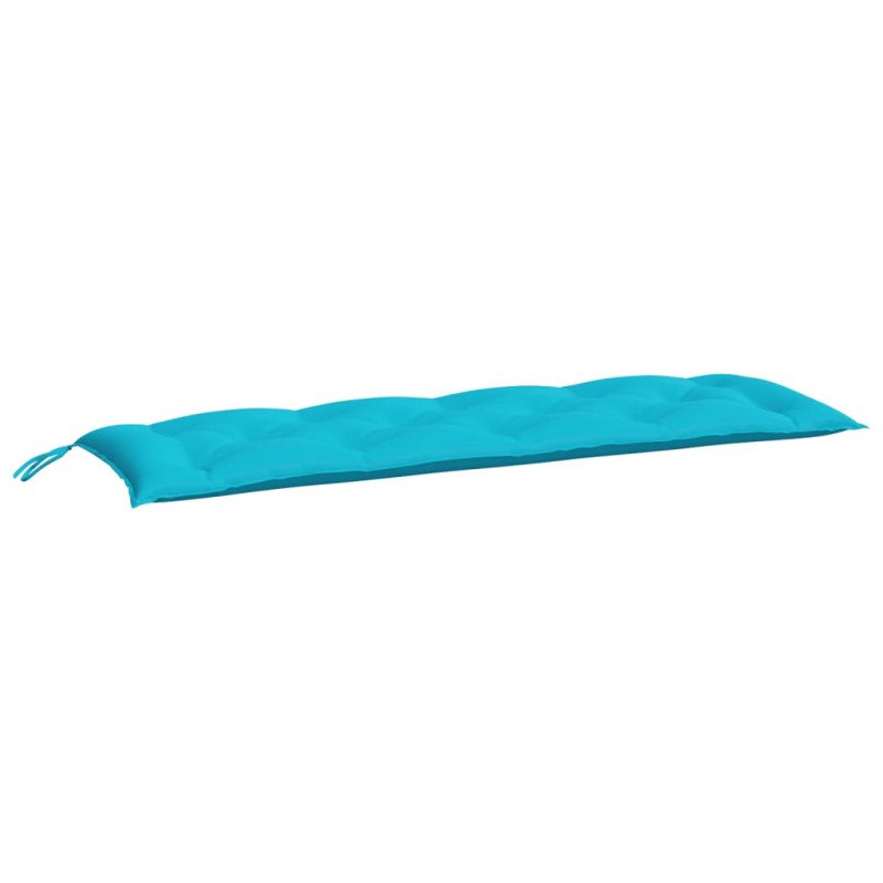 vidaXL Podložky na záhradnú lavičku 2 ks tyrkysové 150x50x7 cm látka