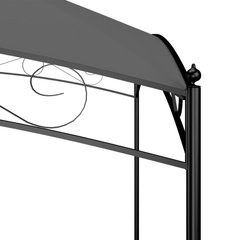 vidaXL Altánok 3x4x2,65 m antracitový 180 g/m²
