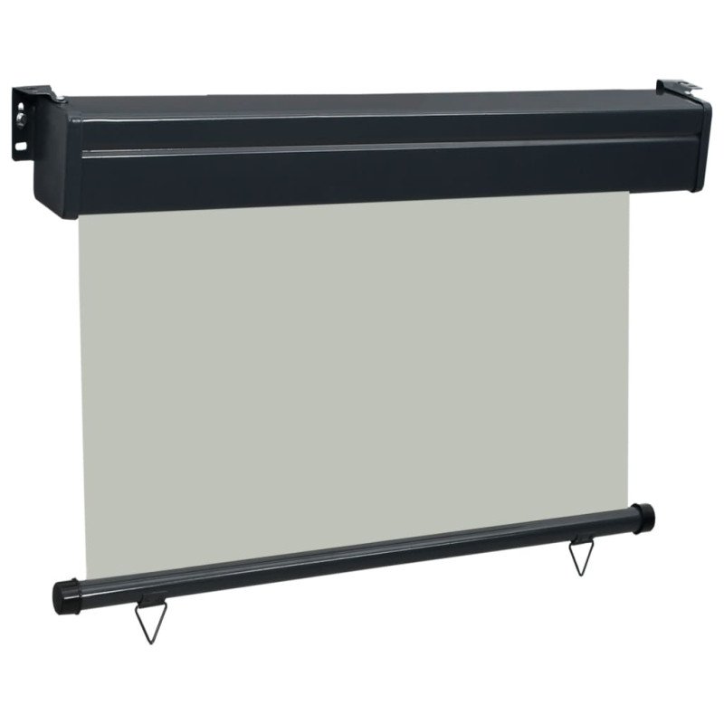 vidaXL Bočná markíza na balkón 100x250 cm, sivá