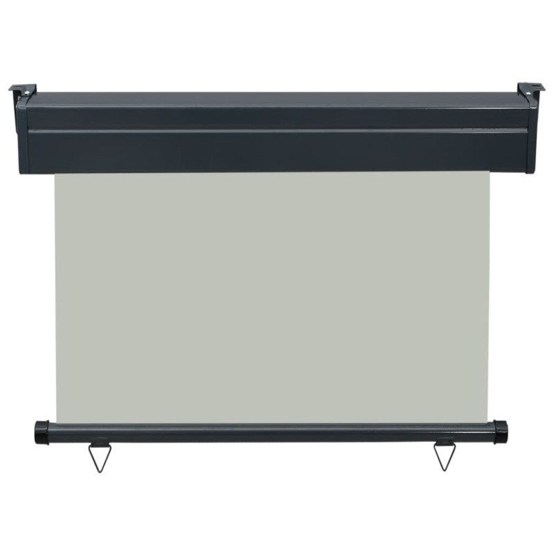 vidaXL Bočná markíza na balkón 100x250 cm, sivá