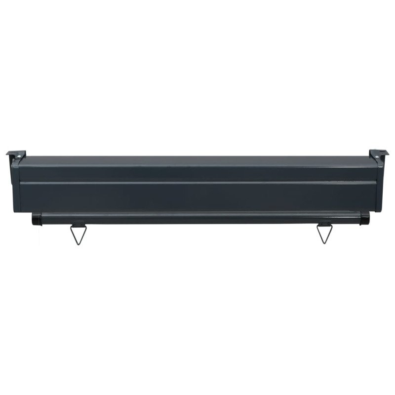 vidaXL Bočná markíza na balkón 100x250 cm, sivá