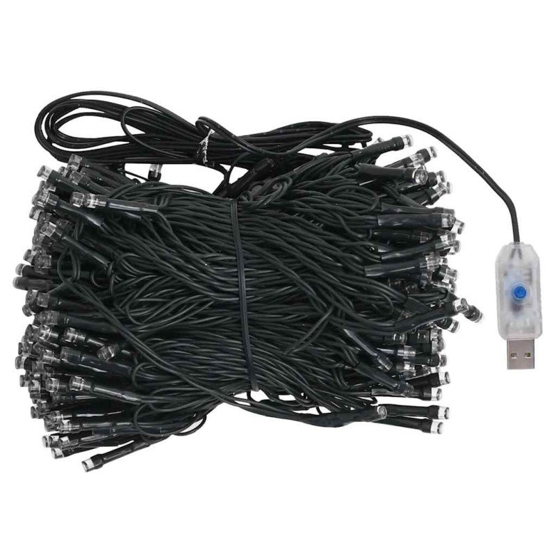 vidaXL Osvetlený umelý vianočný stromček s guľami, biely 210 cm, PVC