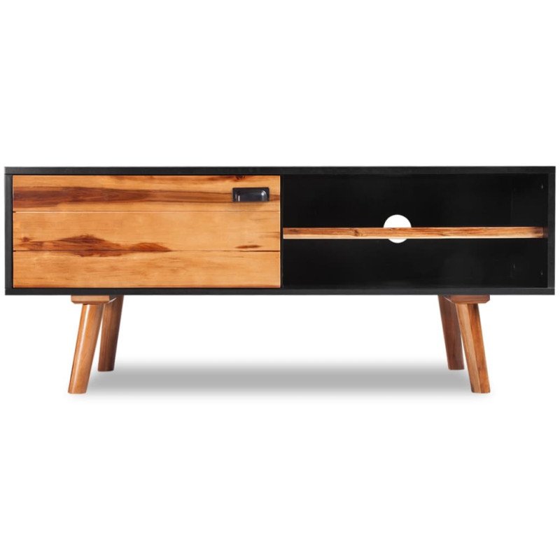 vidaXL Skrinka na TV z akáciového masívu 120x35x50 cm