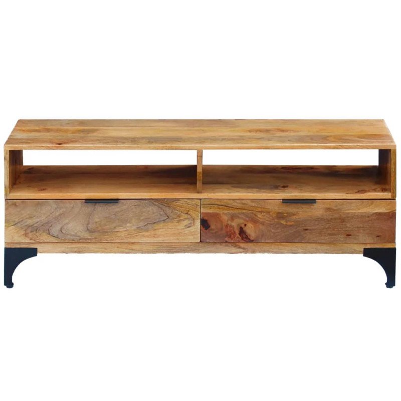 vidaXL TV stolík z mangového dreva, 120 x 35 x 45 cm