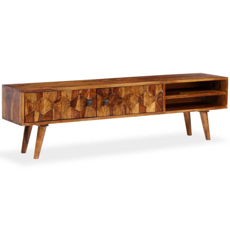 vidaXL Skrinka na TV, drevený masív sheesham 140x30x40 cm vidaXL Skrinka na TV, drevený masív sheesham 140x30x40 cm