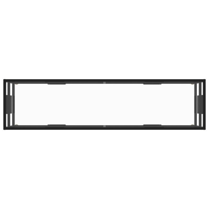 vidaXL TV skrinka čierna s tvrdeným sklom 160x40x40 cm vidaXL TV skrinka čierna s tvrdeným sklom 160x40x40 cm