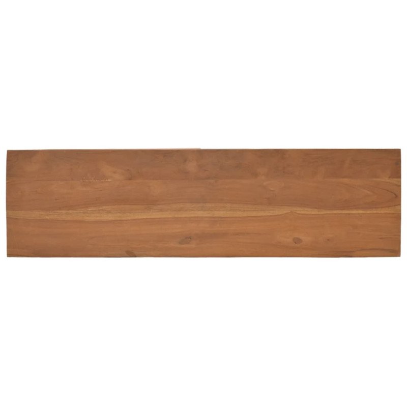 vidaXL TV skrinka s kolieskami 110x30x40 cm masívne tíkové drevo