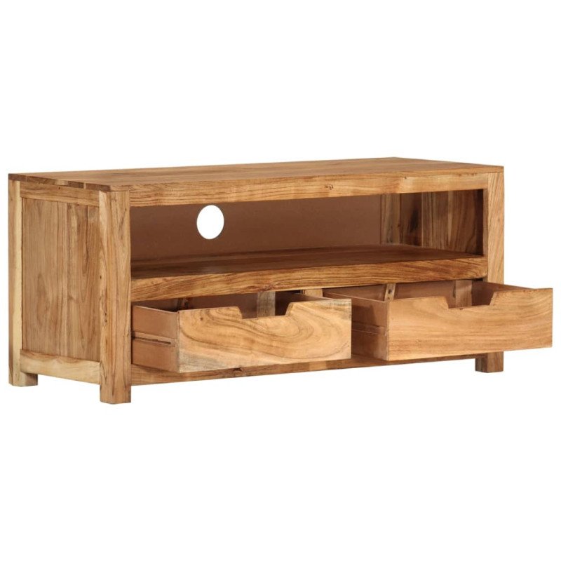 vidaXL TV skrinka 88x35x40 cm, akáciový masív