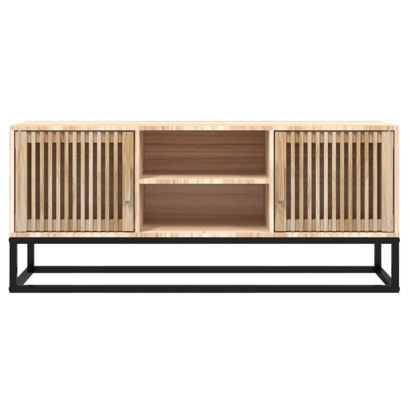 vidaXL TV skrinka 105x30x45 cm kompozitné drevo a železo