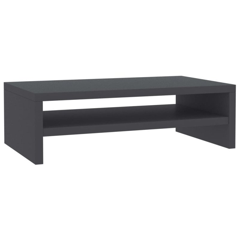 vidaXL Stojan na monitor sivý 42x24x13 cm drevotrieska 
