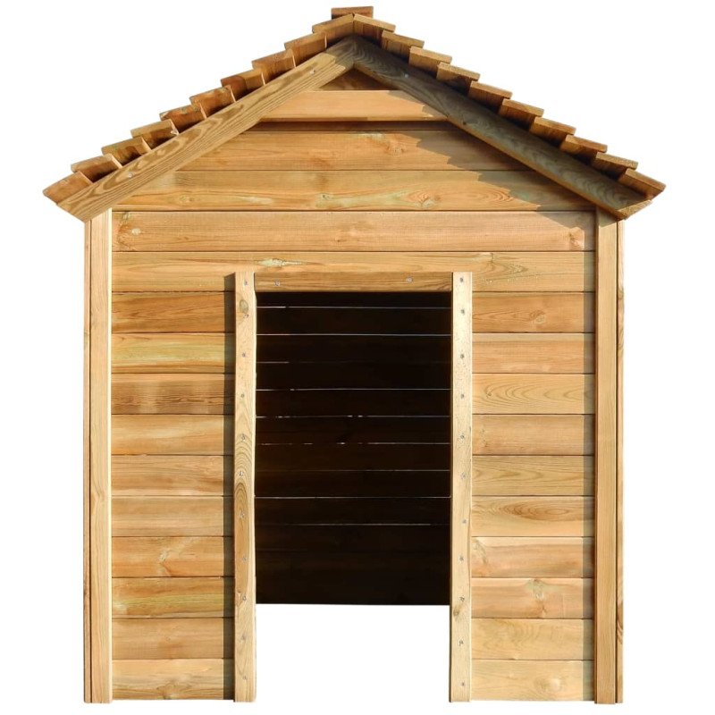 vidaXL Vonkajší domček na hranie 120x120x146 cm, borovica