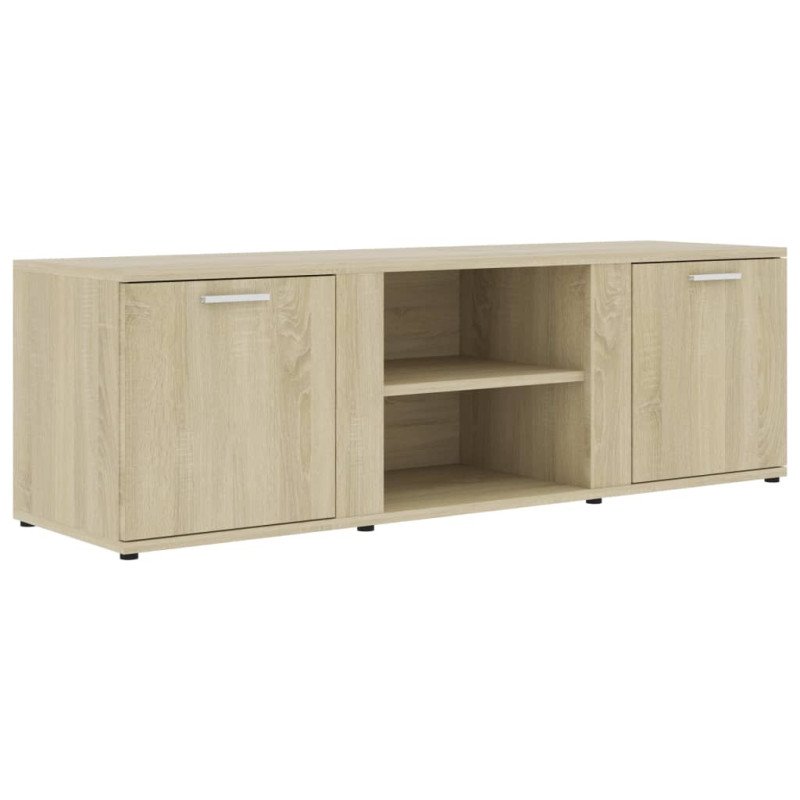 vidaXL TV skrinka, dubu sonoma 120x34x37 cm, drevotrieska