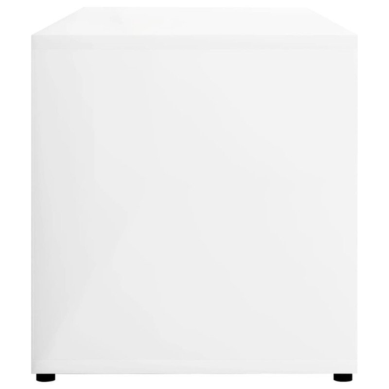 vidaXL TV skrinka, lesklá biela 80x34x36 cm, drevotrieska