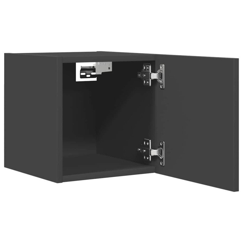 vidaXL Nástenné TV skrinky 2 ks sivé 30,5x30x30 cm