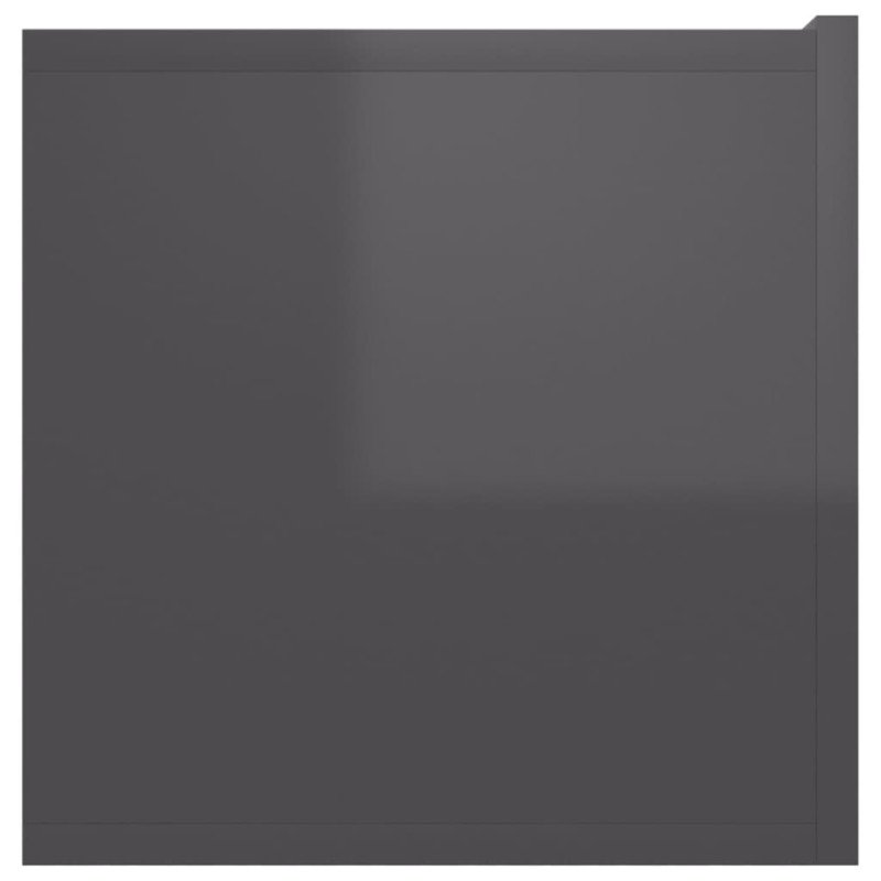 vidaXL Závesné skrinky 2 ks lesklé sivé 60x30x30 cm drevotrieska