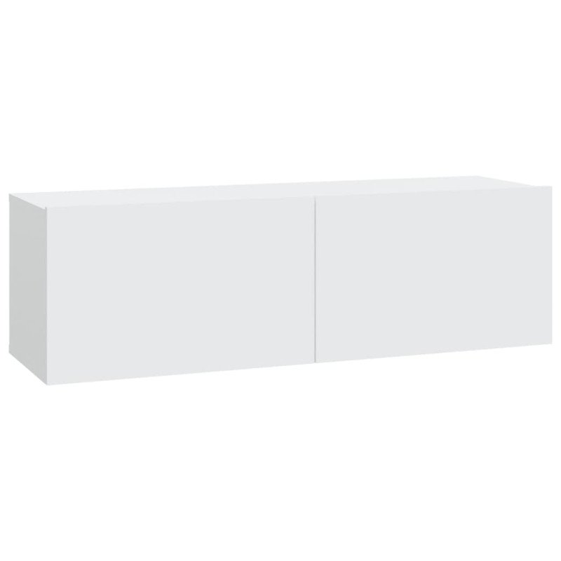 vidaXL Nástenné TV skrinky 2 ks biele 100x30x30 cm spracované drevo