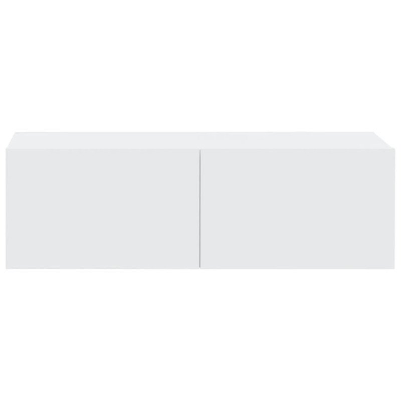 vidaXL Nástenné TV skrinky 2 ks biele 100x30x30 cm spracované drevo