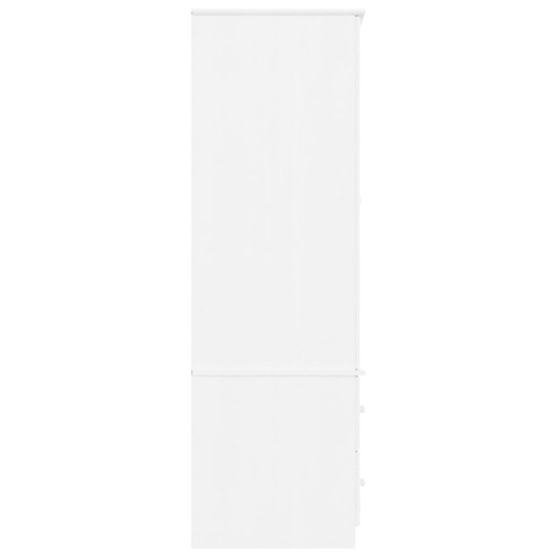 vidaXL Šatník ALTA biely 90x55x170 cm masívna borovica