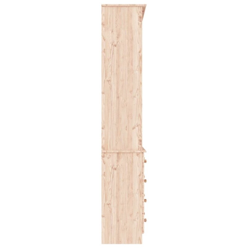 vidaXL Knižnica so zásuvkami ALTA 77x35x186,5 cm borovicový masív