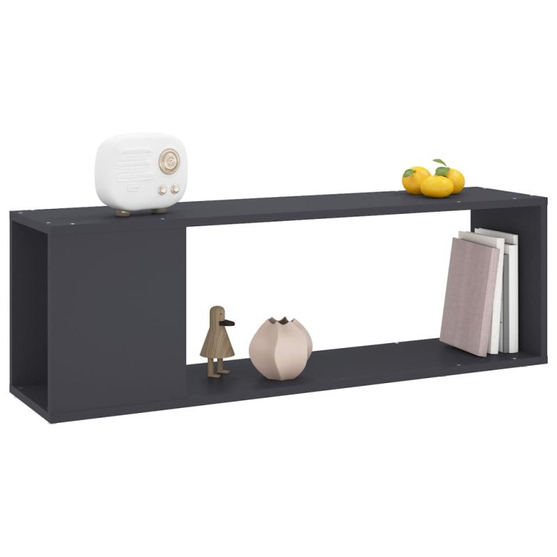 vidaXL TV skrinka sivá 100x24x32 cm drevotrieska