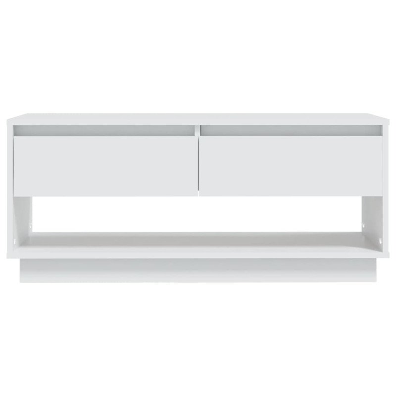 vidaXL TV skrinka biela 102x41x44 cm drevotrieska
