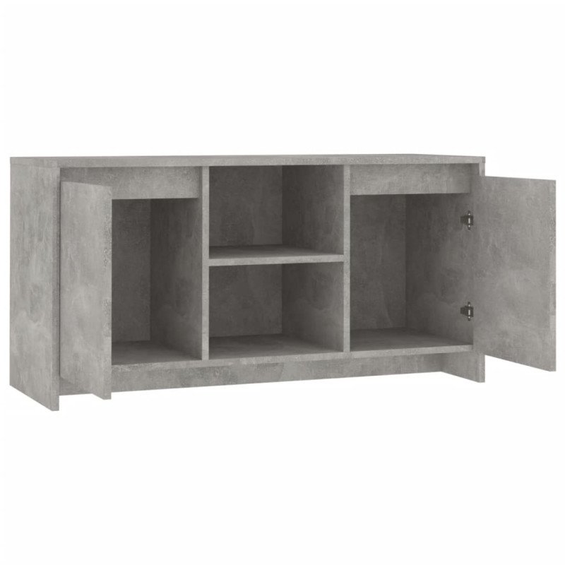 vidaXL TV skrinka betónovo-sivá 102x37,5x52,5 cm drevotrieska