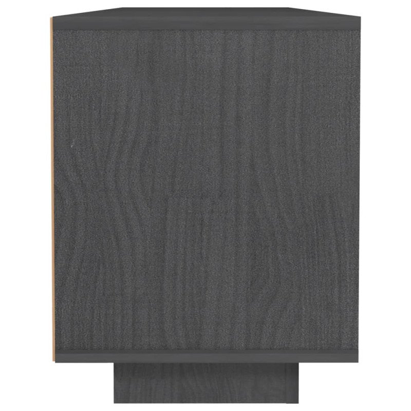 vidaXL TV skrinka sivá 110x30x40 cm borovicový masív vidaXL TV skrinka sivá 110x30x40 cm borovicový masív