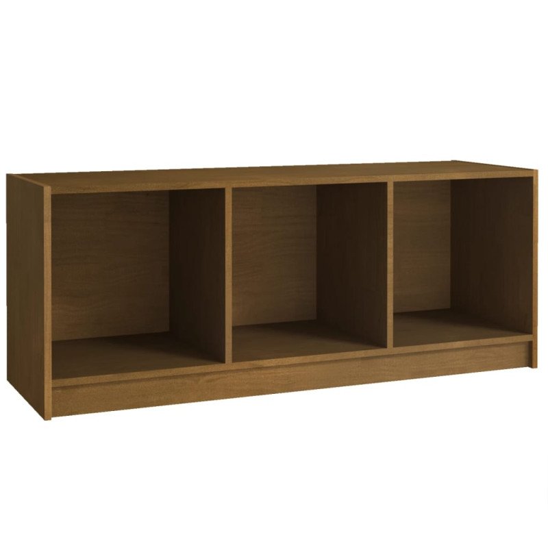 vidaXL TV skrinka medovo-hnedá 104x33x41 cm borovicový masív