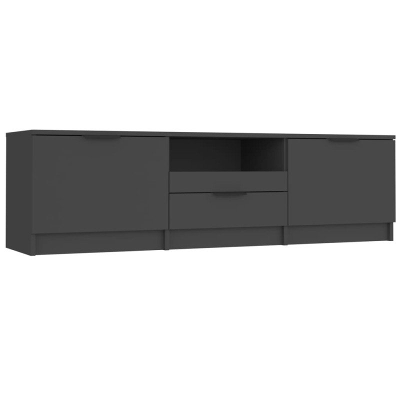 vidaXL TV stolík čierny 140x35x40 cm spracované drevo