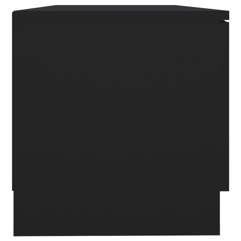 vidaXL TV stolík čierny 80x35x36,5 cm spracované drevo