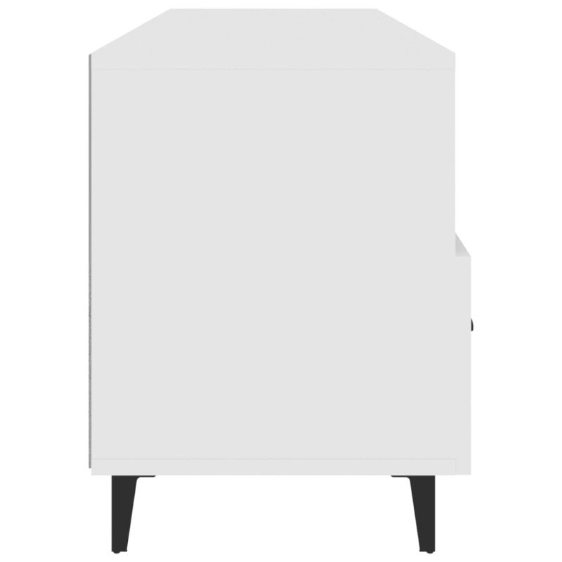 vidaXL TV stolík biely 102x35x50 cm spracované drevo