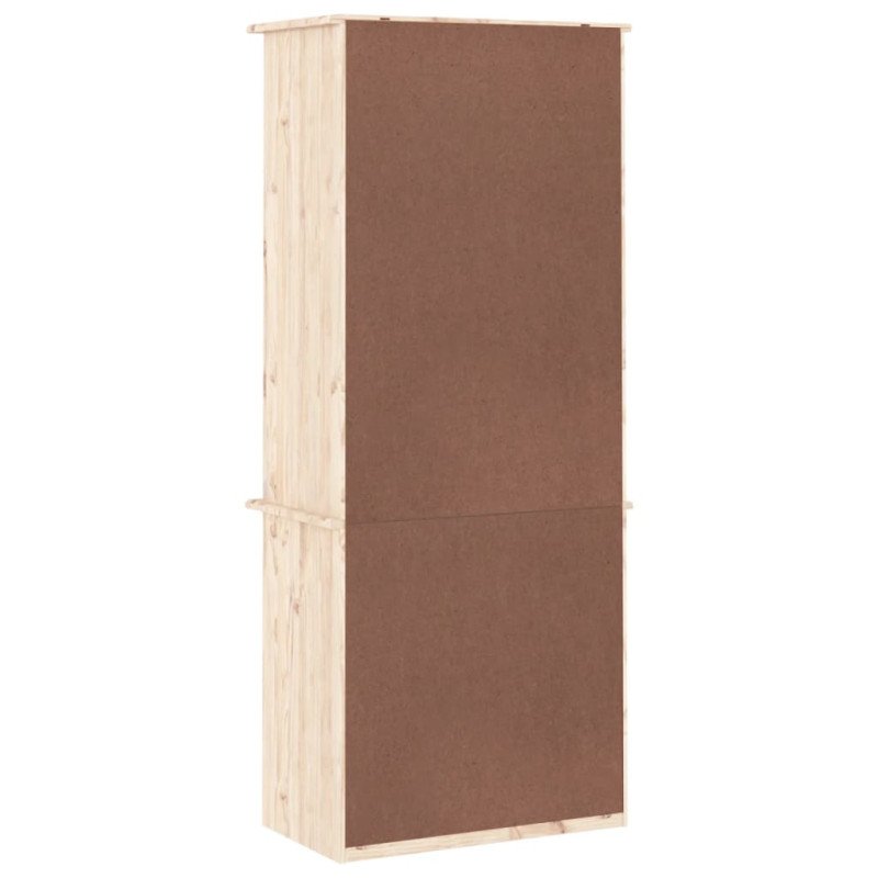 vidaXL Knižnica so zásuvkami ALTA 60x35x142 cm borovicový masív