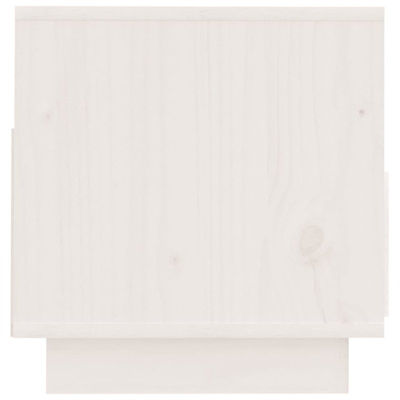 vidaXL TV skrinka biela 60x35x37 cm masívna borovica