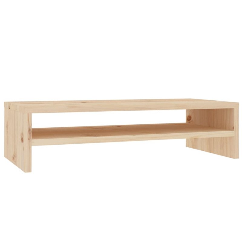 vidaXL Stojan na monitor 50x24x13 cm masívna borovica