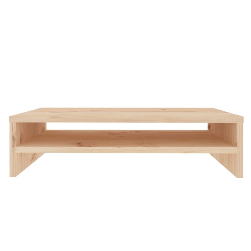 vidaXL Stojan na monitor 50x24x13 cm masívna borovica