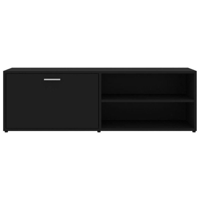 vidaXL TV skrinka, čierna 120x34x37 cm, drevotrieska