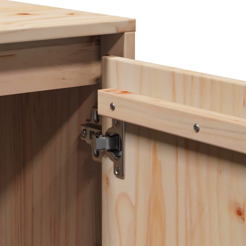 vidaXL TV skrinka 110,5x35x44 cm masívna borovica   