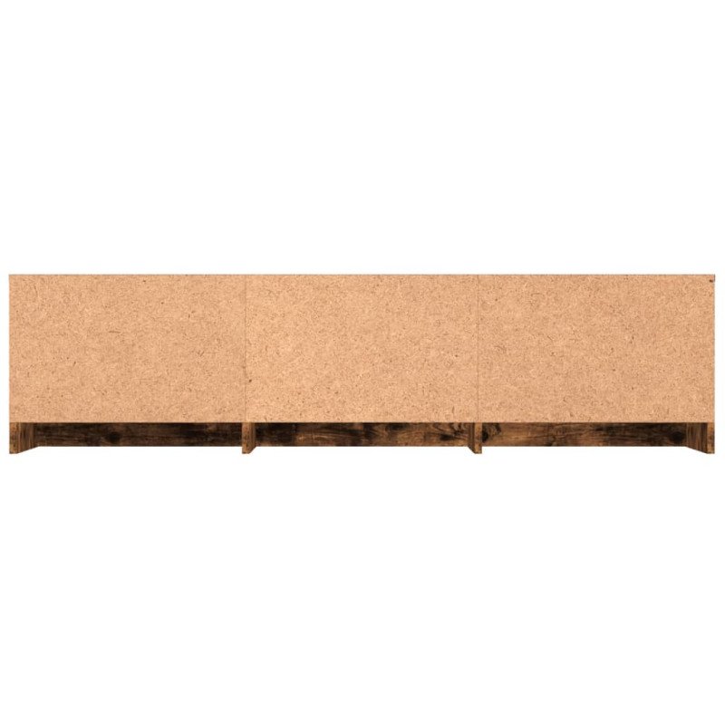vidaXL TV skrinka dymový dub 140x40x35,5 cm spracované drevo