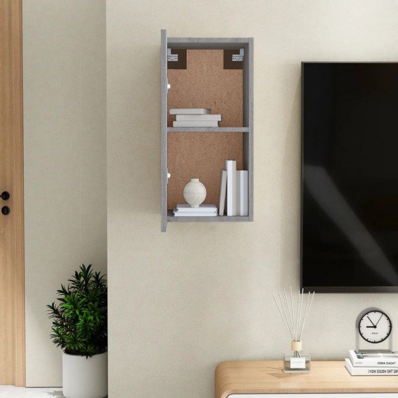 vidaXL TV skrinka sivý dub sonoma 30,5x30x60 cm spracované drevo