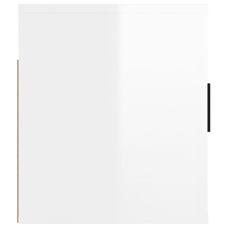 vidaXL Nástenná TV skrinka lesklá biela 80x34,5x40 cm
