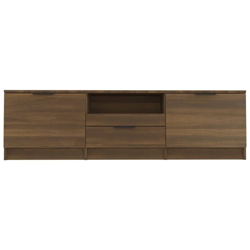 vidaXL TV skrinka hnedý dub 140x35x40 cm spracované drevo
