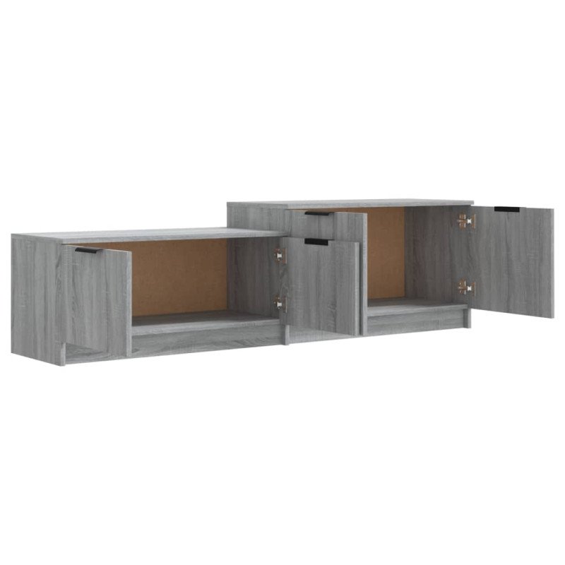 vidaXL TV skrinka sivý dub sonoma 158,5x36x45 cm spracované drevo