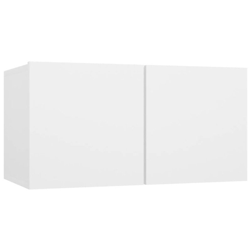 vidaXL 2-dielna súprava TV skriniek biela drevotrieska vidaXL 2-dielna súprava TV skriniek biela drevotrieska